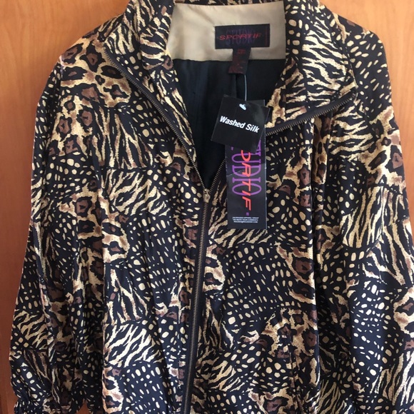 100% Silk Sports Suit with Jacket and Pants - Picture 5 of 5